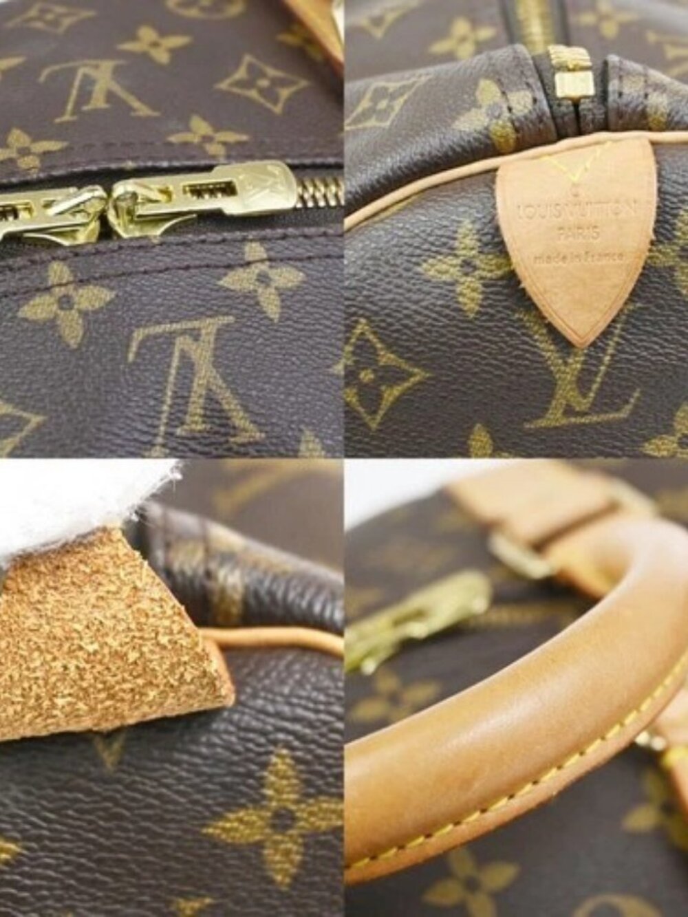 LOUIS VUITTON Keepall 60 Travel Hand Bag Monogram Leather Brown M41422 96YH892 - Picture 9 of 16
